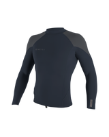 Reactor-2 1.5mm Long Sleeve Wetsuit Top in Slate, Graphite & Smoke