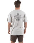 The Salt Water Seeker Mens Bolthole Faded T-Shirt in Faded Bone