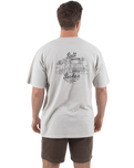 The Salt Water Seeker Mens Bolthole Faded T-Shirt in Faded Bone