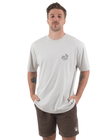 The Salt Water Seeker Mens Bolthole Faded T-Shirt in Faded Bone