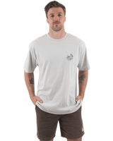 The Salt Water Seeker Mens Bolthole Faded T-Shirt in Faded Bone