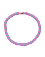 The Pura Vida Seascape Vinyl Disc Bracelet in Bubble Gum
