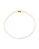 The Pura Vida Seascape Vinyl Disc Bracelet in White