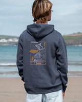 Forecast Hoodie in Petrol Blue