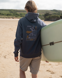 Forecast Hoodie in Petrol Blue