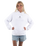 The Born by the Sea Womens Cornwall Palm Hoodie in White