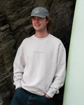Abstract Sweatshirt in Faded Bone