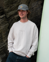 Abstract Sweatshirt in Faded Bone