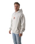 The Salt Water Seeker Mens Kaleidoscope Hoodie in Bone