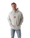 The Salt Water Seeker Mens Kaleidoscope Hoodie in Bone