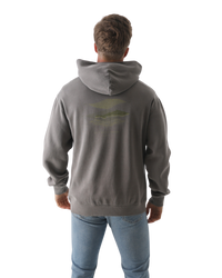 The Salt Water Seeker Mens Map 3.0 Hoodie in Faded Grey