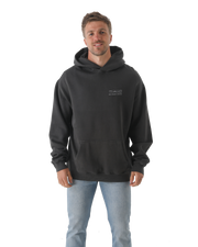The Salt Water Seeker Mens Sunset Sessions Hoodie in Faded Black