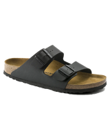 The Birkenstock Womens Arizona Birko Flor Sandals in Black