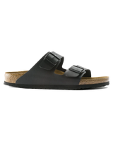 The Birkenstock Womens Arizona Birko Flor Sandals in Black