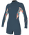 The O'Neill Womens Bahia 2/1mm Back Zip Spring Wetsuit in Copenblue, Painted Tropics & Copenblue