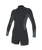 The O'Neill Womens Bahia 2/1mm Back Zip Spring Wetsuit in Tempered Steel, Shaded Island Sky & Shade