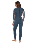 Bahia 3/2mm Back Zip Wetsuit in Copen Blue, Painted Tropics & Copen Blue