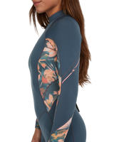 Bahia 3/2mm Back Zip Wetsuit in Copen Blue, Painted Tropics & Copen Blue