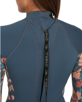 Bahia 3/2mm Back Zip Wetsuit in Copen Blue, Painted Tropics & Copen Blue