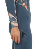 Bahia 3/2mm Back Zip Wetsuit in Copen Blue, Painted Tropics & Copen Blue