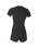 The O'Neill Womens Bahia Front Zip Short Spring Wetsuit in Tempered Steel, Shaded Island Sky & Shade
