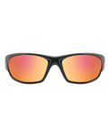 The Dirty Dog Stoat Polarised Sunglasses in Black & Grey Red Fusion