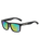 Monza Polarised Sunglasses in Black & Green