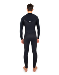 The O'Neill Mens HyperFreak 4/3mm+ Chest Zip Wetsuit in Black