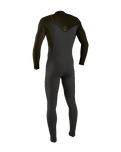 The O'Neill Mens HyperFreak 4/3mm+ Chest Zip Wetsuit in Raven & Army