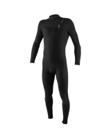 The O'Neill Mens HyperFreak 5/4mm+ Chest Zip Wetsuit in Black