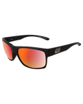 The Dirty Dog Furnace Polarised Sunglasses in Satin Black/Grey & Red Fusion