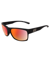 The Dirty Dog Furnace Polarised Sunglasses in Satin Black/Grey & Red Fusion