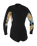 The O'Neill Womens Bahia 2/1mm Front Zip Short Spring Wetsuit in Black, Mikah Floral & Black