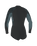 The O'Neill Womens Bahia 2/1mm Front Zip Spring Wetsuit in Tempered Steel, Shade & Shaded Island Sky
