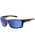 The Dirty Dog Knuckle Polarised Sunglasses in Satin Black & Blue