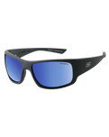 The Dirty Dog Gorilla Polarised Sunglasses in Satin Black & Blue