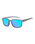 The Dirty Dog Slay Polarised Sunglasses in Grey/Ice Blue Mirror & Satin Crystal Black