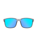 The Dirty Dog Slay Polarised Sunglasses in Grey/Ice Blue Mirror & Satin Crystal Black