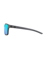 The Dirty Dog Slay Polarised Sunglasses in Grey/Ice Blue Mirror & Satin Crystal Black