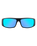 The Dirty Dog Sharky Polarised Sunglasses in Satin Black & Ice Blue Mirror