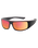 The Dirty Dog Sharky Polarised Sunglasses in Satin Black & Red Fusion Mirror