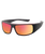 The Dirty Dog Sharky Polarised Sunglasses in Satin Black & Red Fusion Mirror
