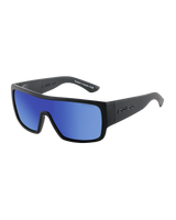 The Dirty Dog Tank Polarised Sunglasses in Grey/Blue Mirror & Satin Black