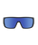 The Dirty Dog Tank Polarised Sunglasses in Grey/Blue Mirror & Satin Black