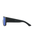 The Dirty Dog Tank Polarised Sunglasses in Grey/Blue Mirror & Satin Black