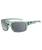 The Dirty Dog Axle Polarised Sunglasses in Crystal Emerald Green & Grey Smoke