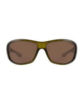 The Dirty Dog Vampire Polarised Sunglasses in Brown & Crystal Olive Green