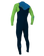 Boys Hammer 3/2mm Chest Zip Wetsuit in Abyss, DayGlo & Ocean