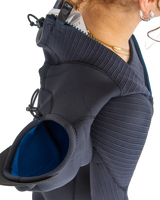 The O'Neill Womens Womens HyperFreak 5/4mm+ Hooded Chest Zip Wetsuit in Black