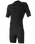 Hyperfreak 2mm Chest Zip Shorty Wetsuit in Black & Black